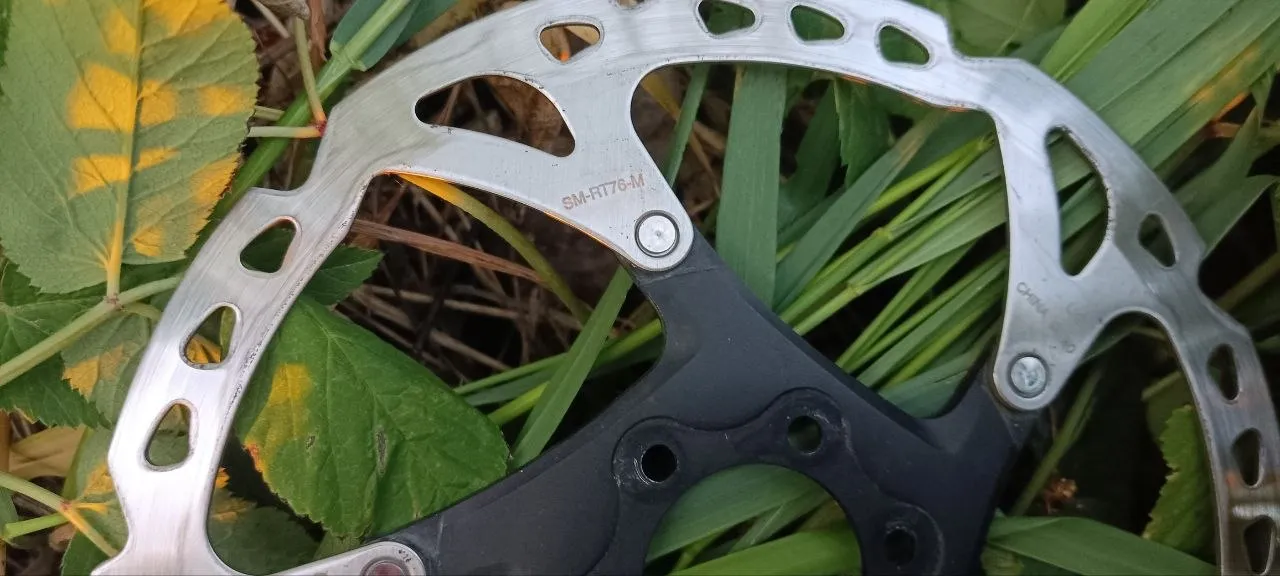 Диск гальмівний Shimano RT76 160 + 180 мм фото 2