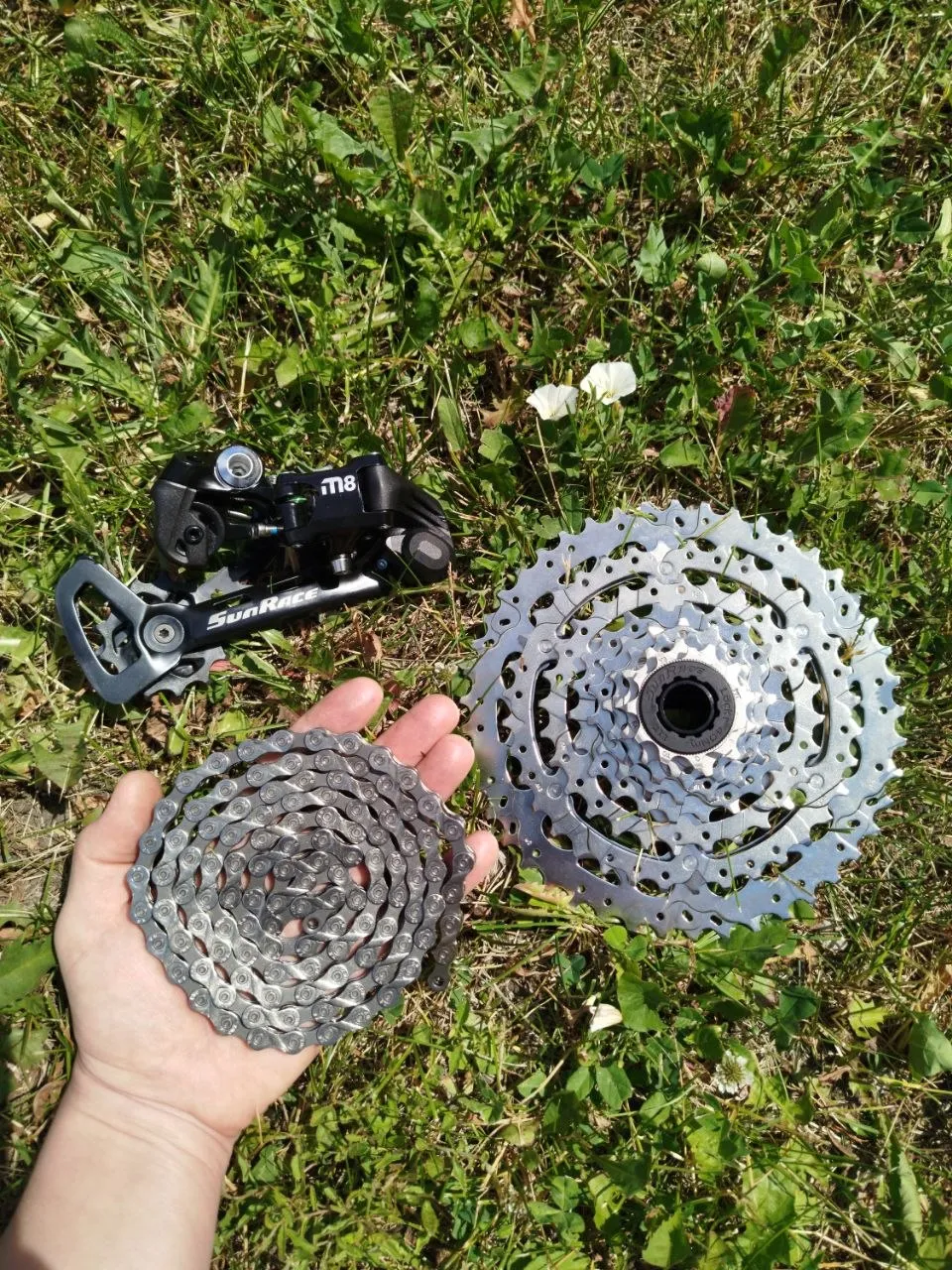 Комплект трансмісії 1×8 SunRace RDM800 + M703 фото 1