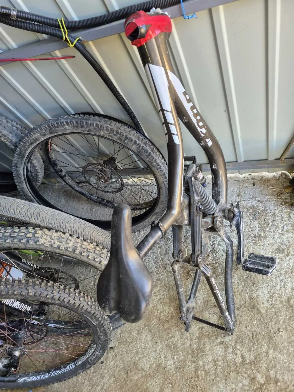 Рама Kona Operator + задній амортизатор RockShox + сідло + шатуни + педалі фото 5