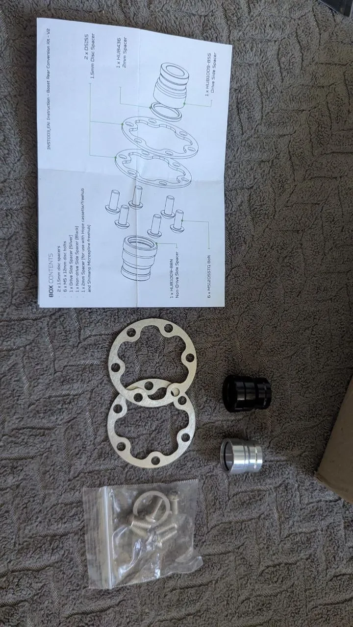 HOPE Conversion Kit Rear-Hub Pro 2 Evo / Pro 4 to 12x148mm Boost фото 1