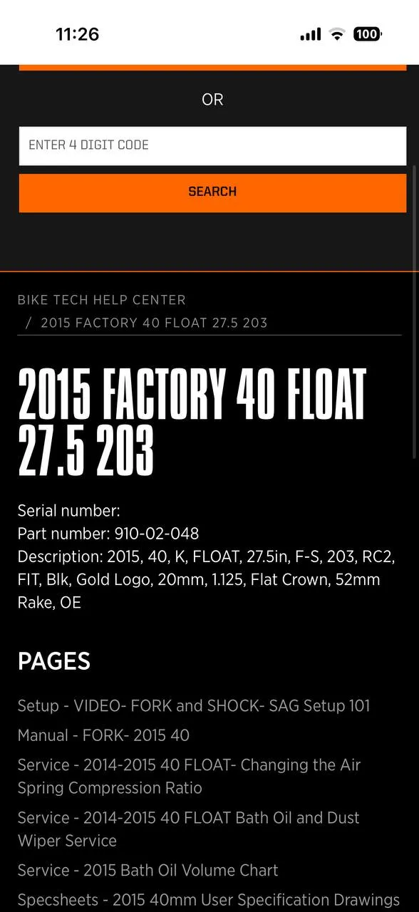 Вилка Fox Float 40 Factory Kashima FIT RC2 фото 10