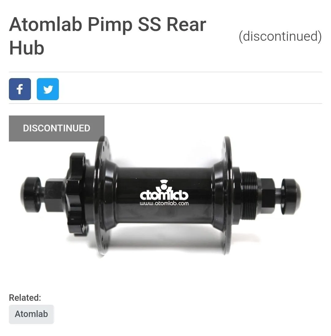 Задня втулка Atomlab Pimp SS фото 6