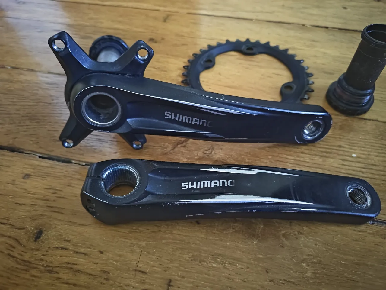 Шатуни Shimano Deore 170 mm + каретка Shimano BSA 68/73 фото 2