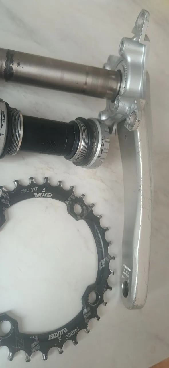 Шатуни Shimano Deore XT FC-M770/771-K 170мм + каретка Holowtech 2 + зірка 32T + педалі Wheel Up фото 4