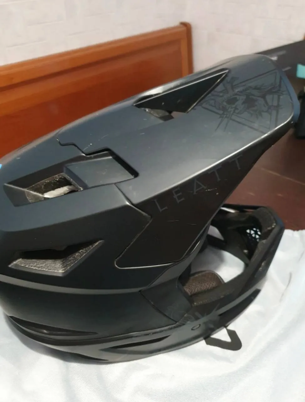 Leatt Gravity 4.0 + Fox Proframe + Fox Rampage Pro Carbon шоломи фото 2