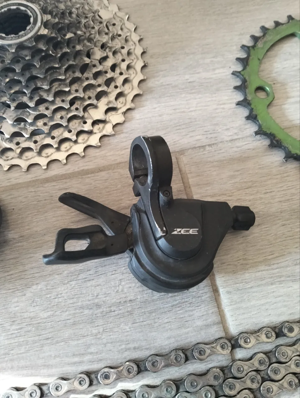 Трансмісія Shimano Deore 10-speed + ручка передня Shimano Deore та гідролінія фото 2