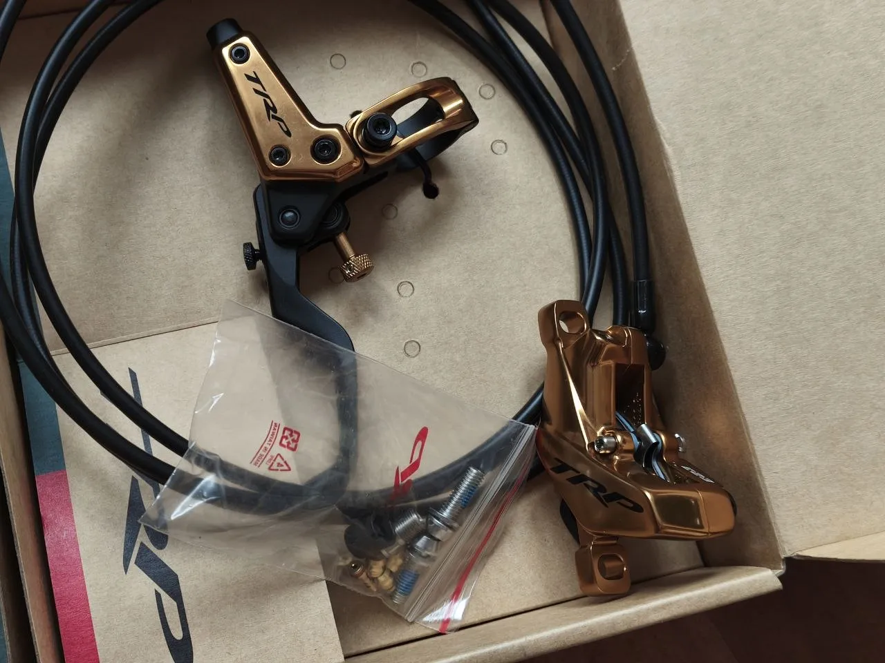 Гальма TRP DHR Evo Pro Gold фото 1