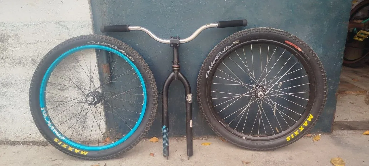 Вилка NS Bikes 26 + Велсет колеса 24" фото 1