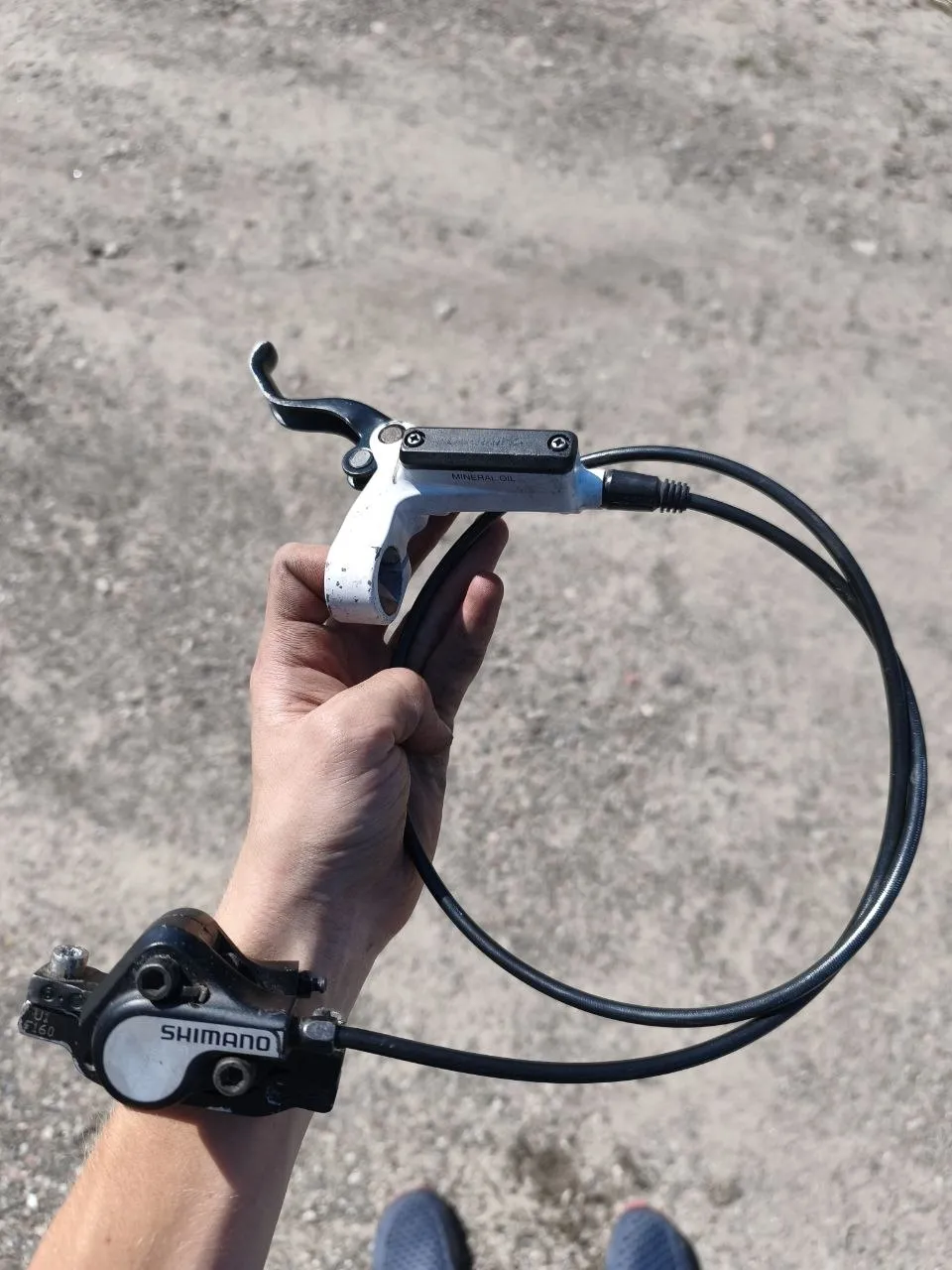 Гідравлічне гальмо Shimano BL-M485 + BR-M485 передне фото 1