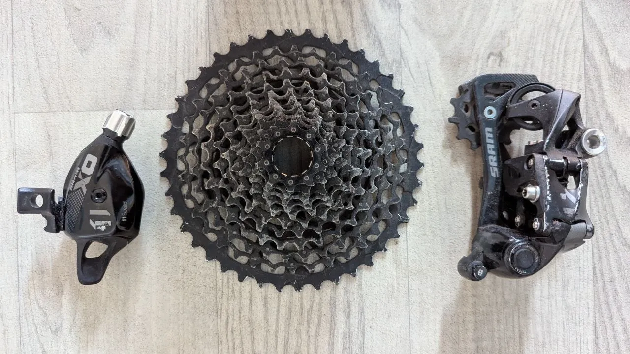 Перемикач Sram X01 Type 2.1 + манетка Sram X01 + касета Sram PC-1130 фото 1