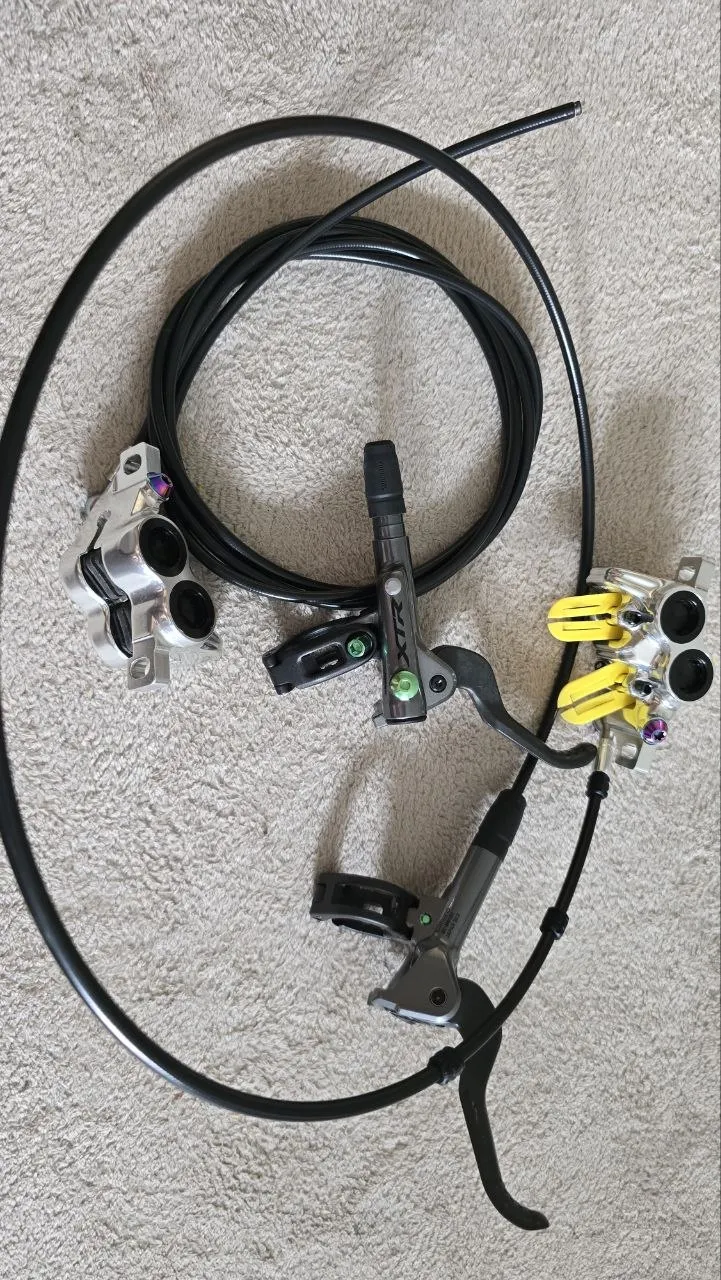 Комплект гальм Shimano XTR + Magura MT Trail Chrome фото 1