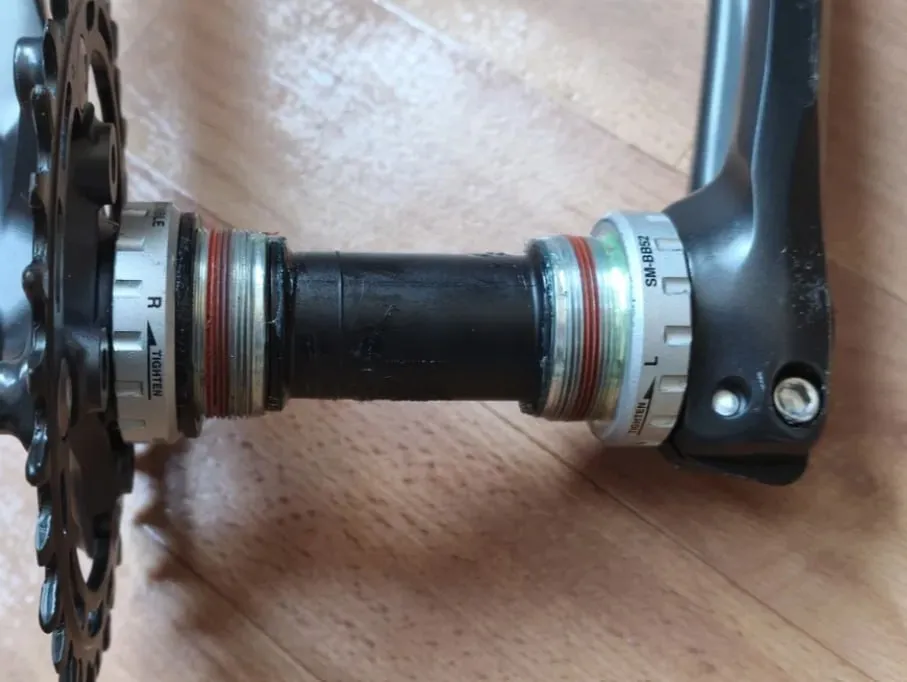 Шатуни Shimano з кареткою і зіркою фото 3