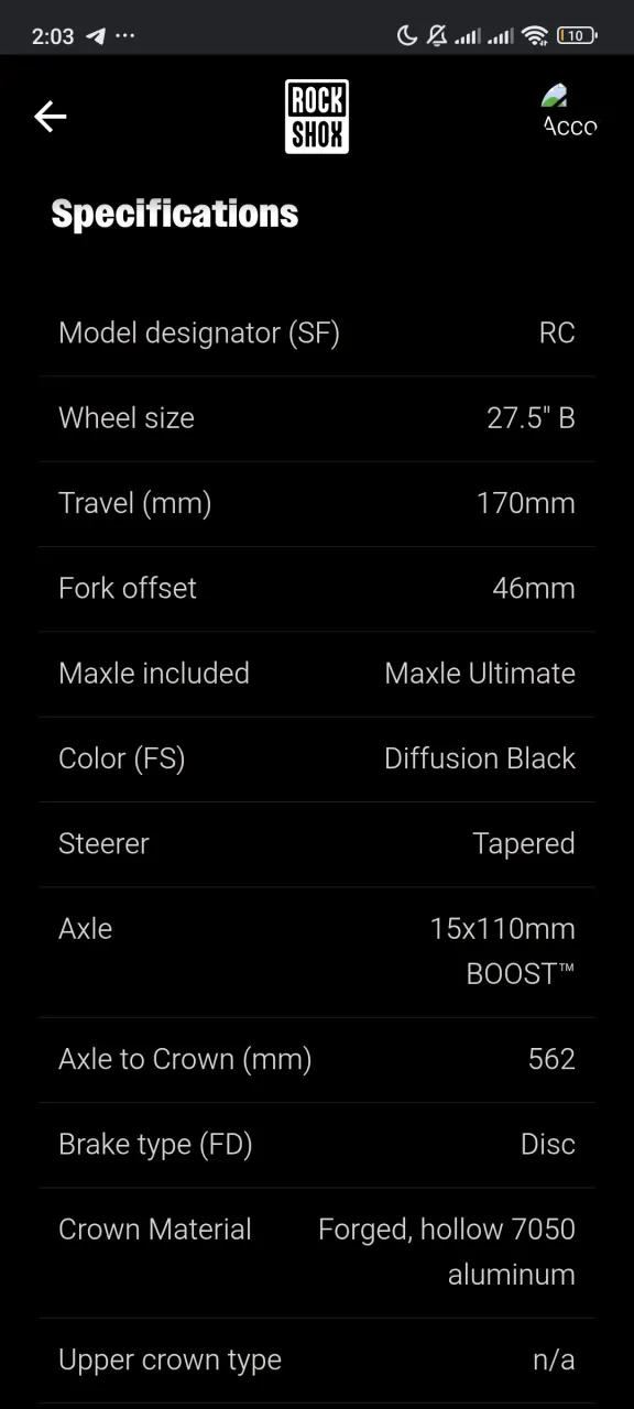 Вилка Rock Shox Lyrik RC Charger 2 фото 6