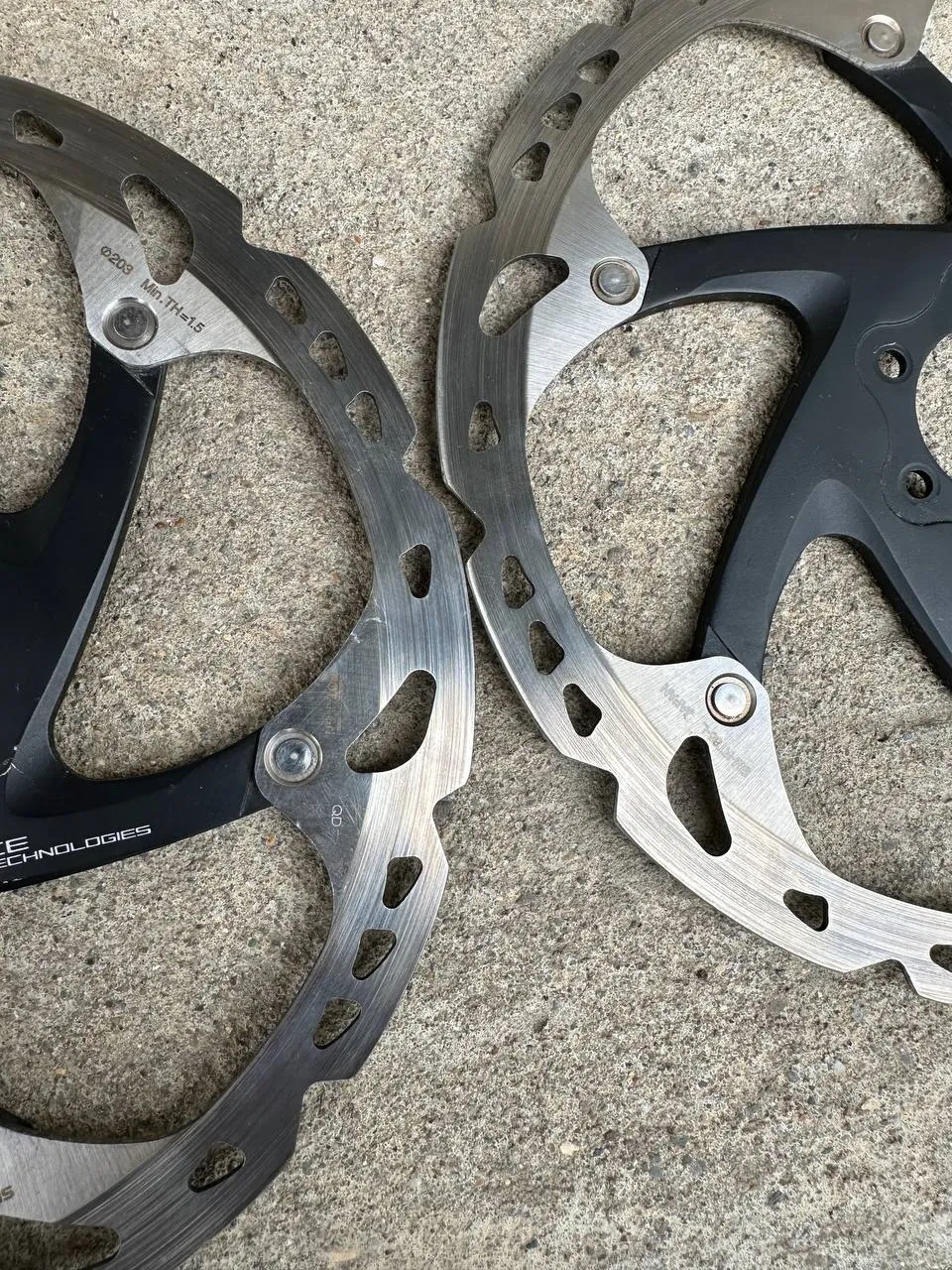 Пара роторів Shimano RT-86-L 203 мм фото 3