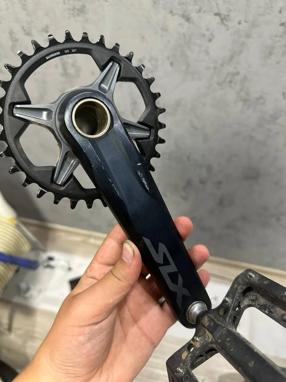 Шатуни Shimano SLX 32T Hollowtech2 фото 2