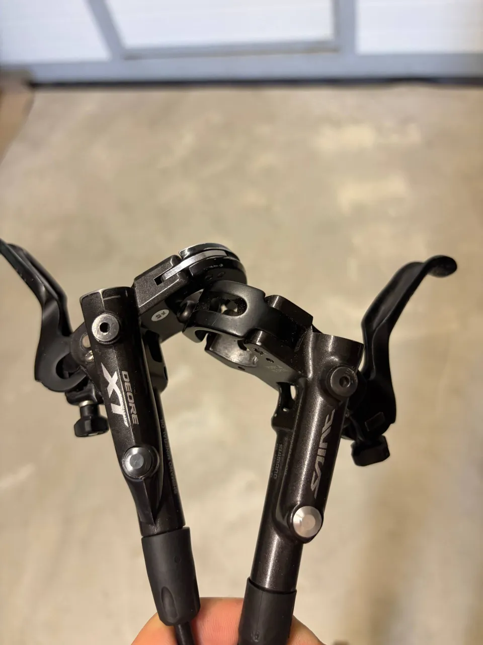 Гальма Shimano Saint BR-M820 + ручка Shimano Deore XT M8000 фото 2