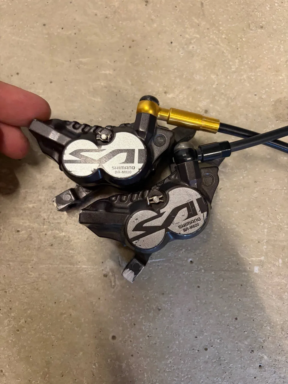 Гальма Shimano Saint BR-M820 + ручка Shimano Deore XT M8000 фото 3