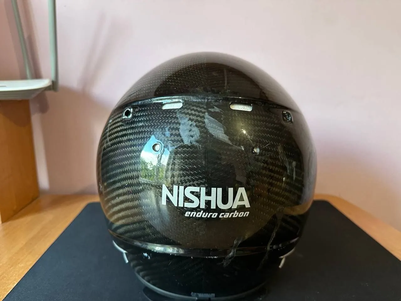 Шолом NISHUA Enduro Carbon + акустика JBL фото 4