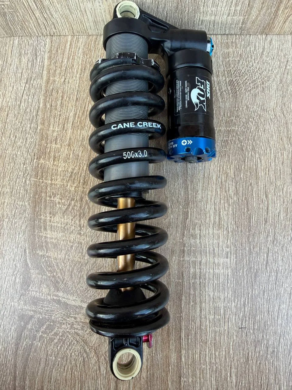 Задній амортизатор Fox DHX RC4 Kashima 240x76 + пружина Cane Creek 500x3.0 фото 2