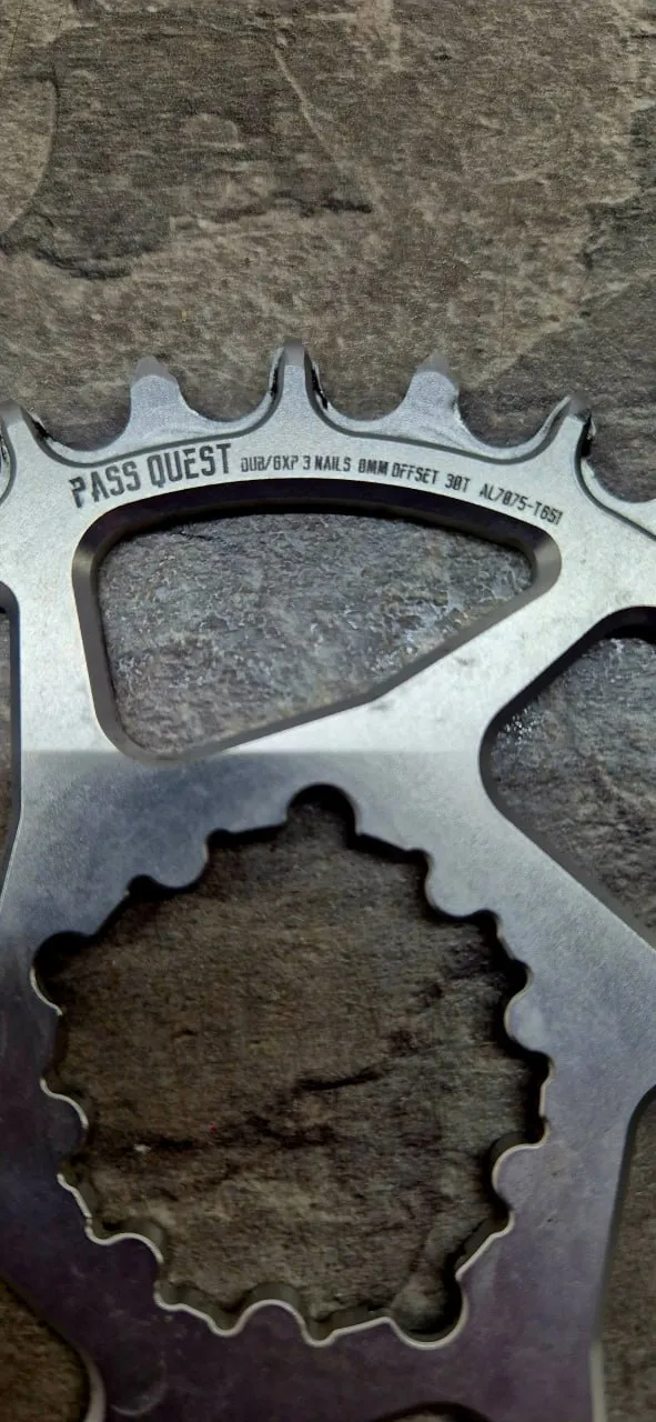 Зірочки для шатунів Sram 3-bolt: Pass Quest 30T + Sram Eagle 32T + Sixpack Racing 34T + Garbaruk 34T фото 2