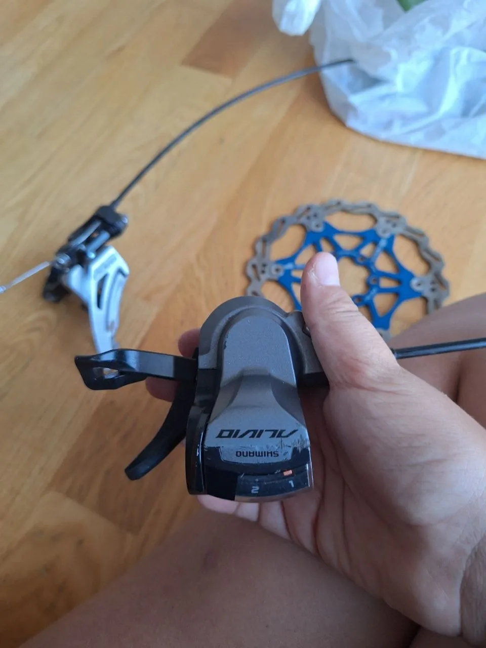 Передній перемикач Shimano Alivio 2x фото 4