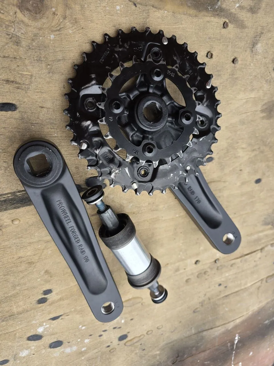 Шатуни Prowheel Raid 170мм 22-36 фото 5