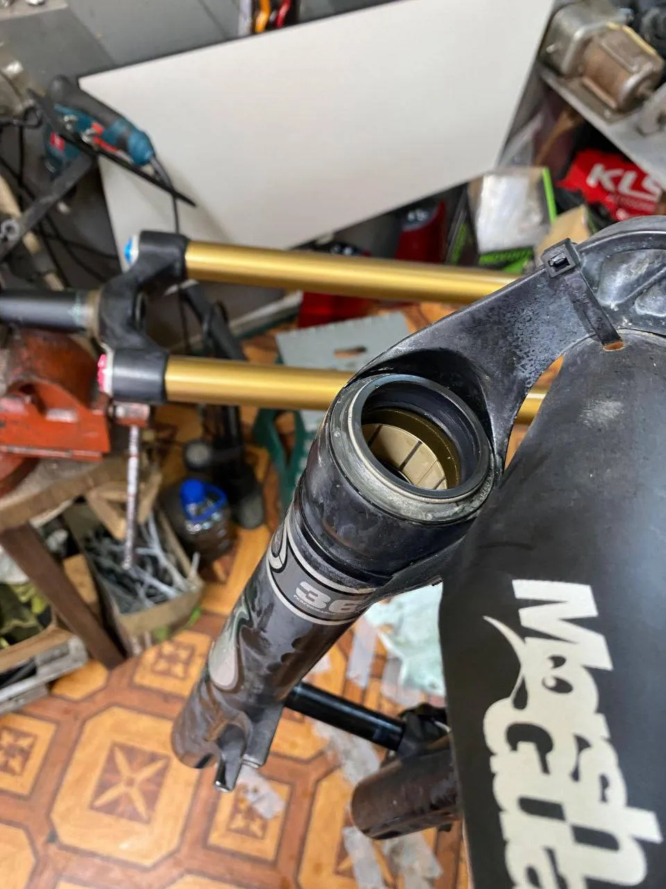 Вилка Fox 36 Kashima 26" + втулка на RockShox Lyrik + втулка фото 10