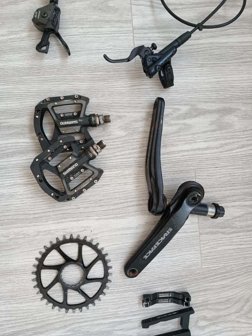 Шатуни Race Face Aeffect + педалі Shimano + гальмо SLX M7120 та ін. фото 3
