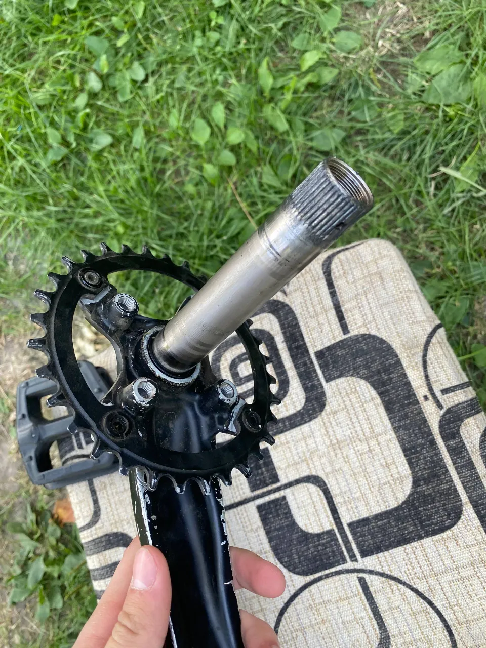 Шатуни Shimano Hollowtech 2 24mm + зірочка фото 4
