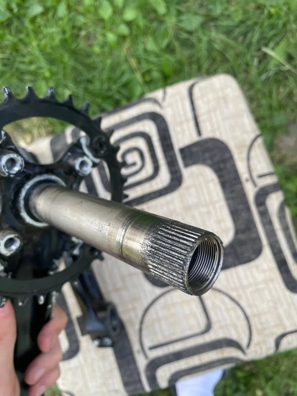 Шатуни Shimano Hollowtech 2 24mm + зірочка фото 5