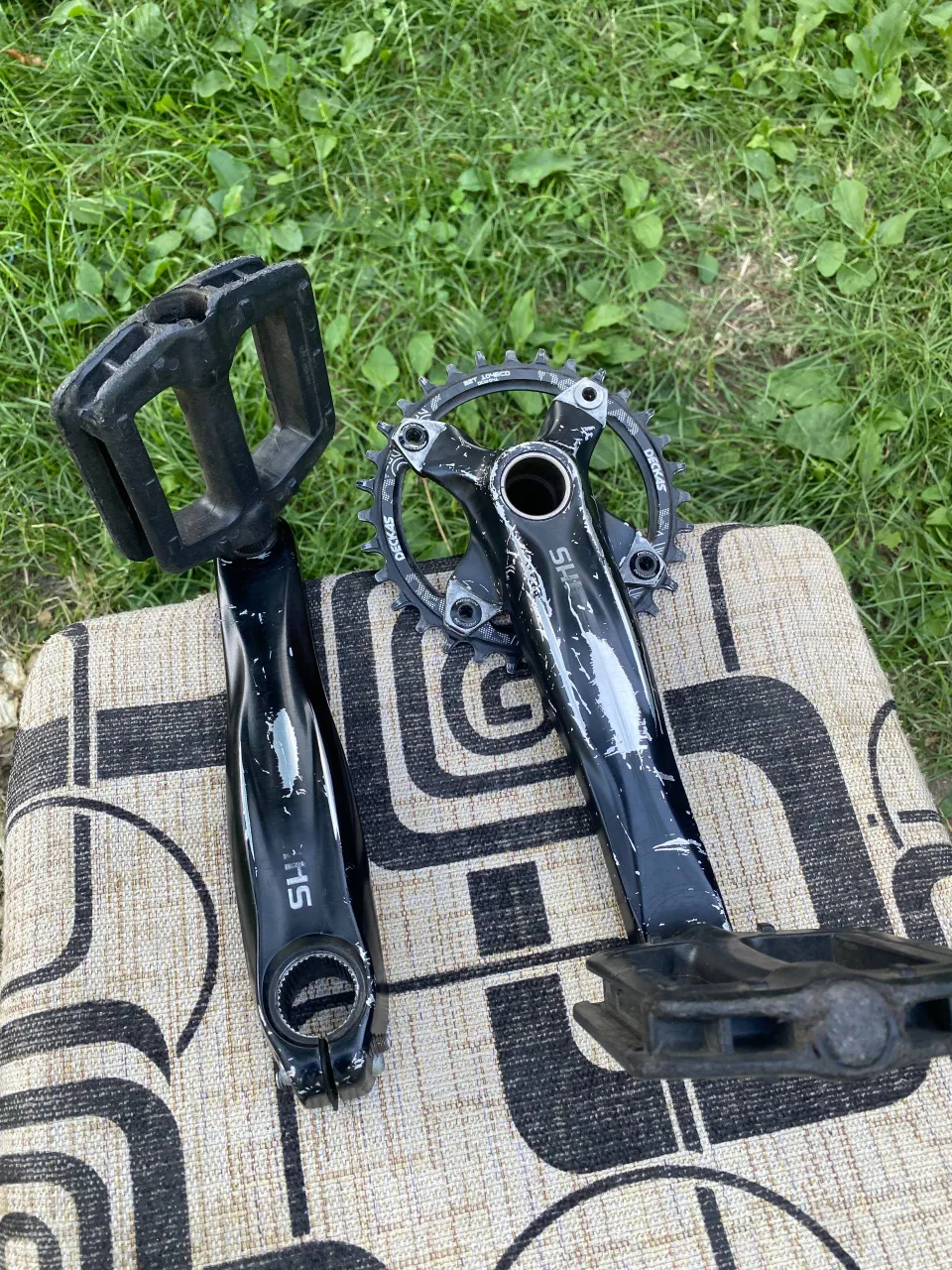 Шатуни Shimano Hollowtech 2 24mm + зірочка фото 1