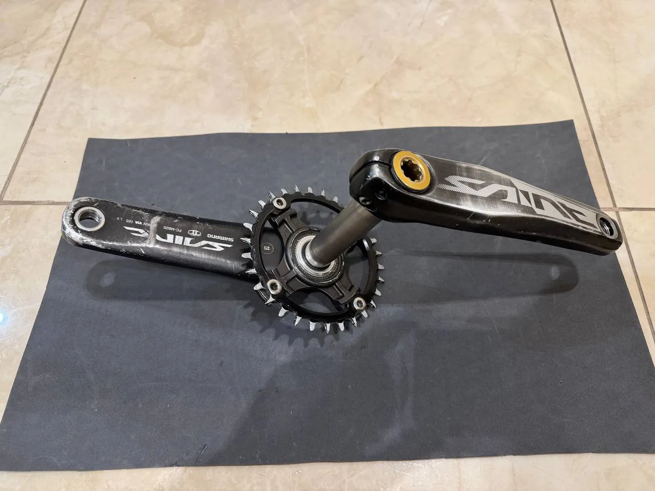 Шатуни Shimano Saint FC-M820/825 165 мм фото 3
