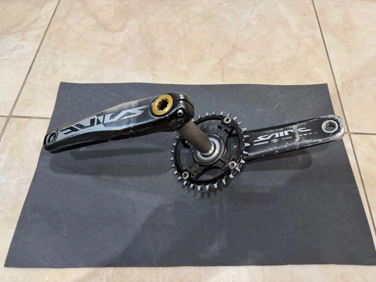 Шатуни Shimano Saint FC-M820/825 165 мм фото 4