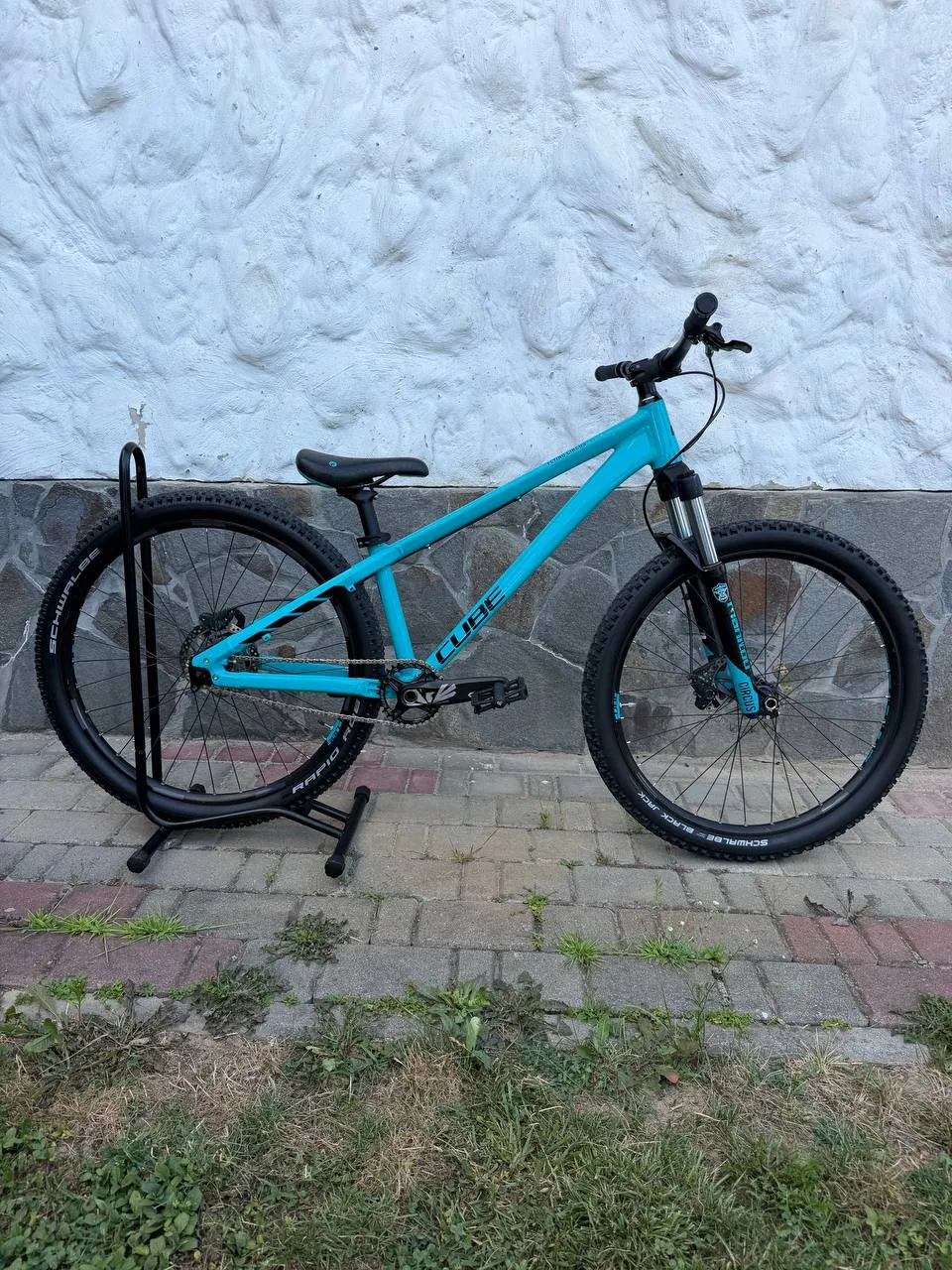 Рама Cube Flying Circus + вилка Manitou Circus + гальма Shimano MT400 + колеса + кермо та ін. фото 3
