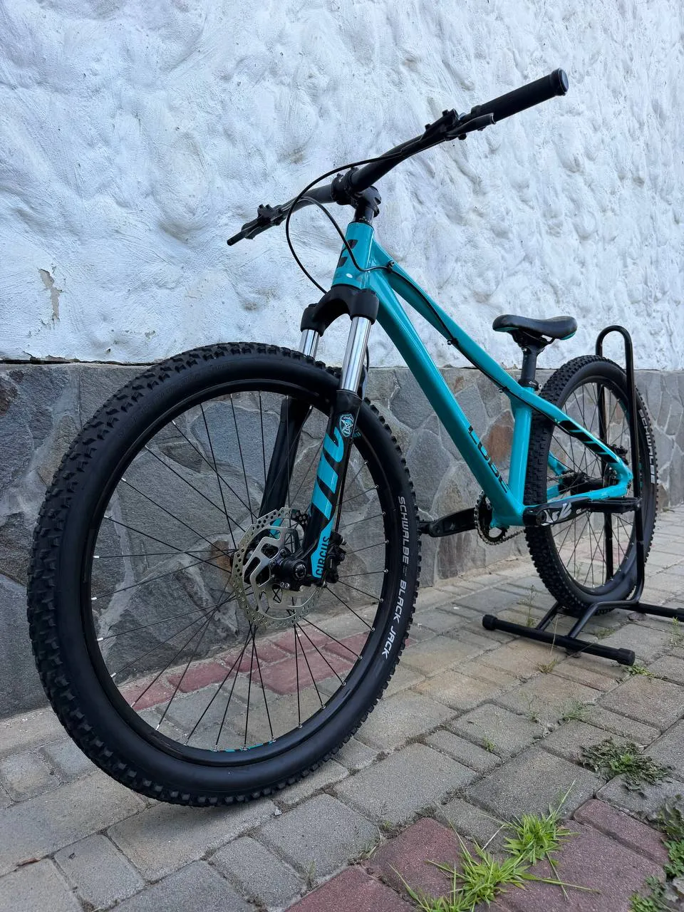 Рама Cube Flying Circus + вилка Manitou Circus + гальма Shimano MT400 + колеса + кермо та ін. фото 7