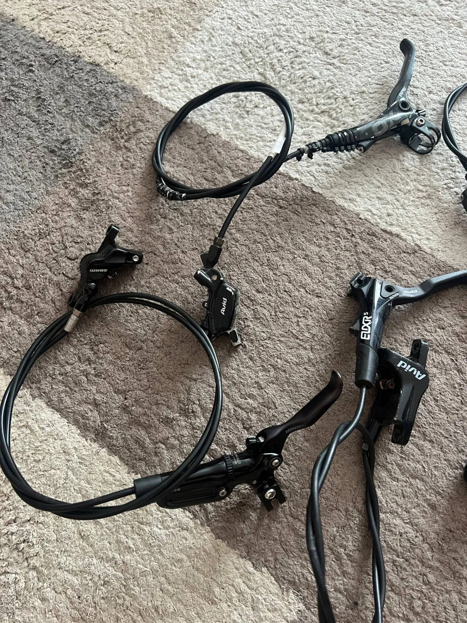 Гідравлічні тормоза Sram Guide RSC + Avid XO World Cup + Shimano Deore XT + Avid Elixir 5 фото 3