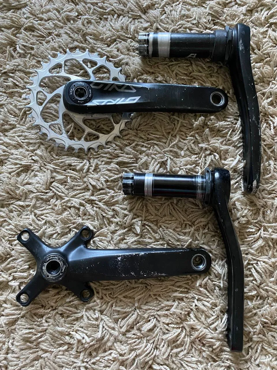 Шатуни Truvativ Descendant + Truvativ Stylo + каретка Rotor PressFit30 фото 1