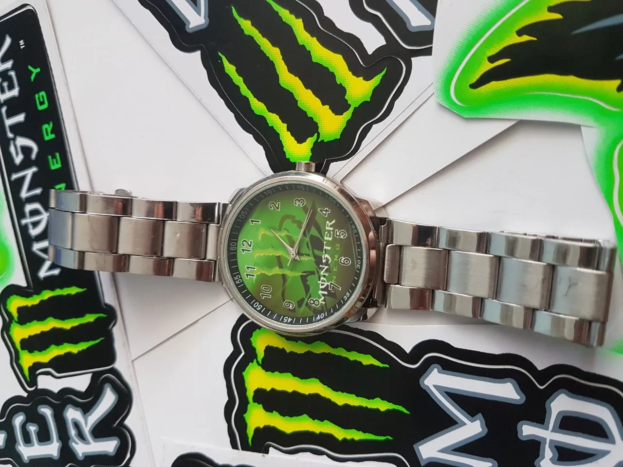 Наклейки + Пружина + Каретка + Сумка + Годинник Marzocchi та Monster Energy фото 4