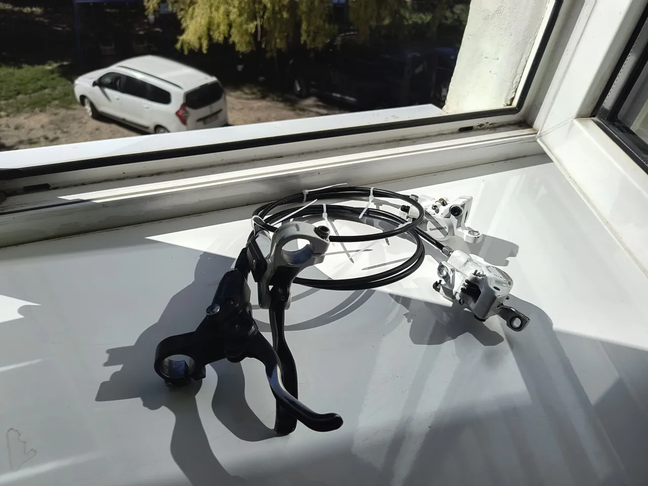 Гідравлічні гальма Shimano BR-M446 + ручки BL-M445/M396 фото 1