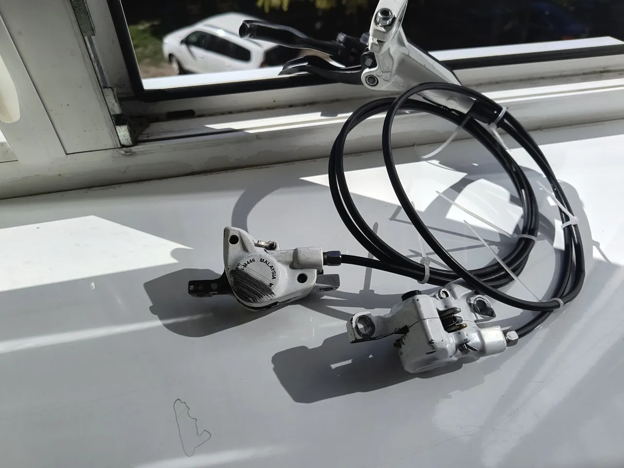 Гідравлічні гальма Shimano BR-M446 + ручки BL-M445/M396 фото 2