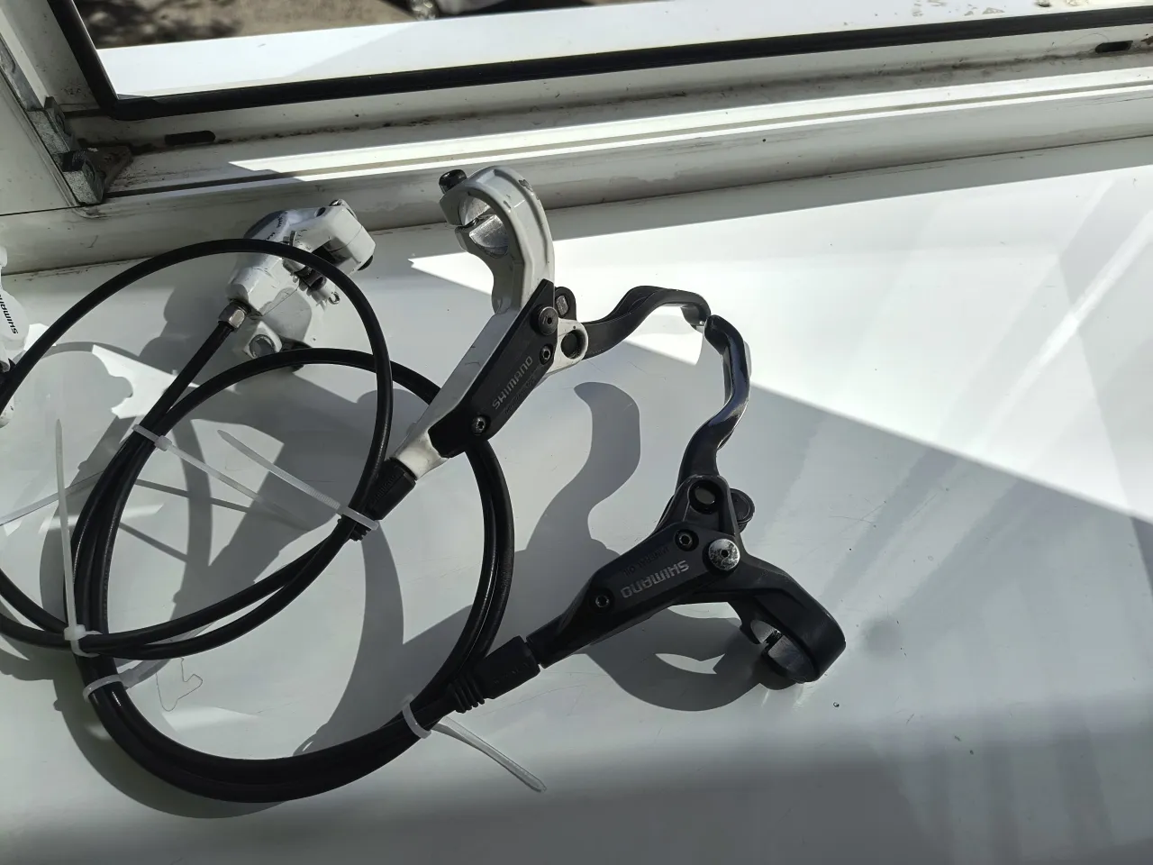 Гідравлічні гальма Shimano BR-M446 + ручки BL-M445/M396 фото 5