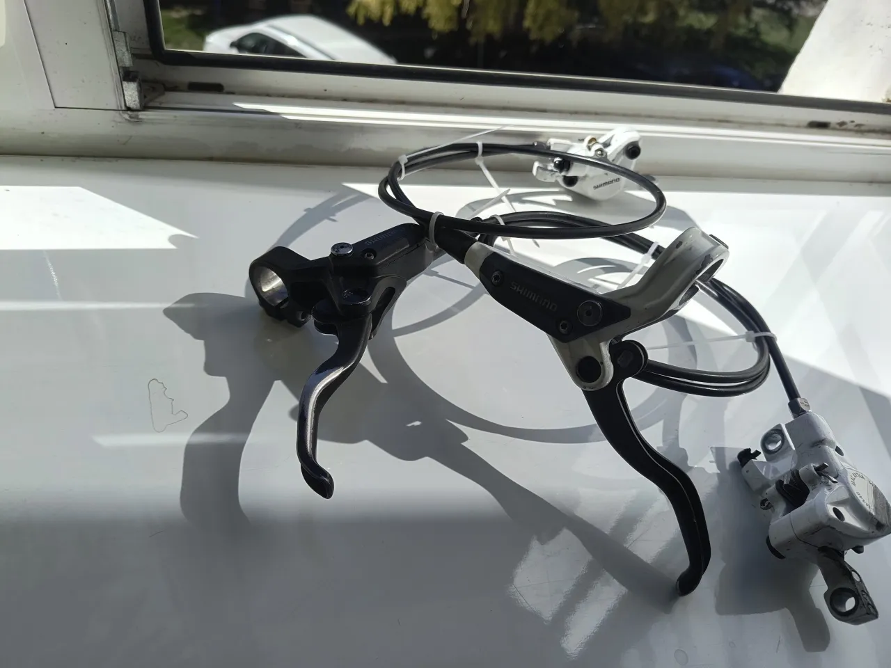Гідравлічні гальма Shimano BR-M446 + ручки BL-M445/M396 фото 6