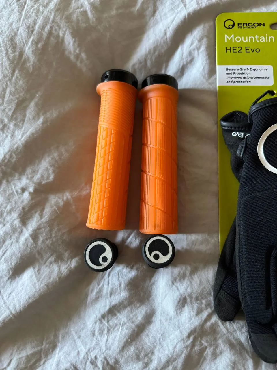 Рукавиці Ergon HE2 Evo + гріпси Ergon GD1 Factory + гріпси Ergon GDH фото 2