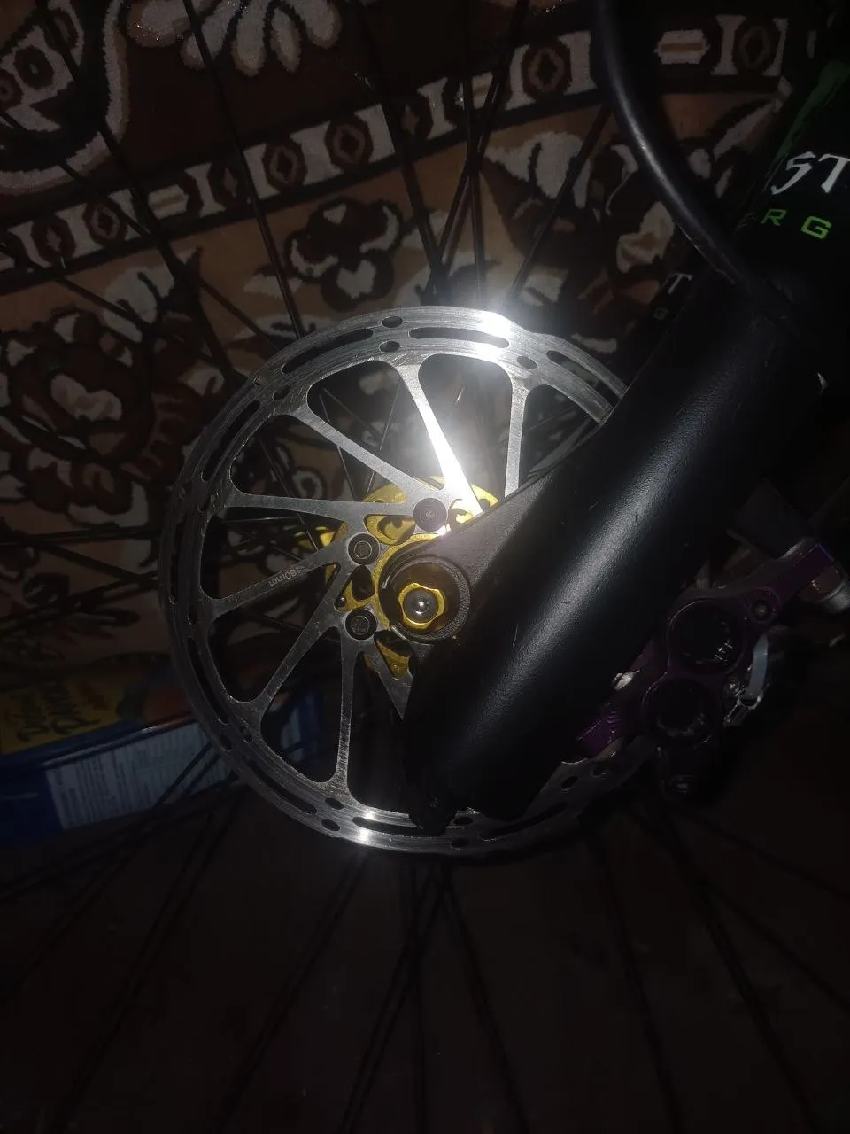 Гальмо Spidone Soldier 2 + ротор Sram 160 передній фото 1