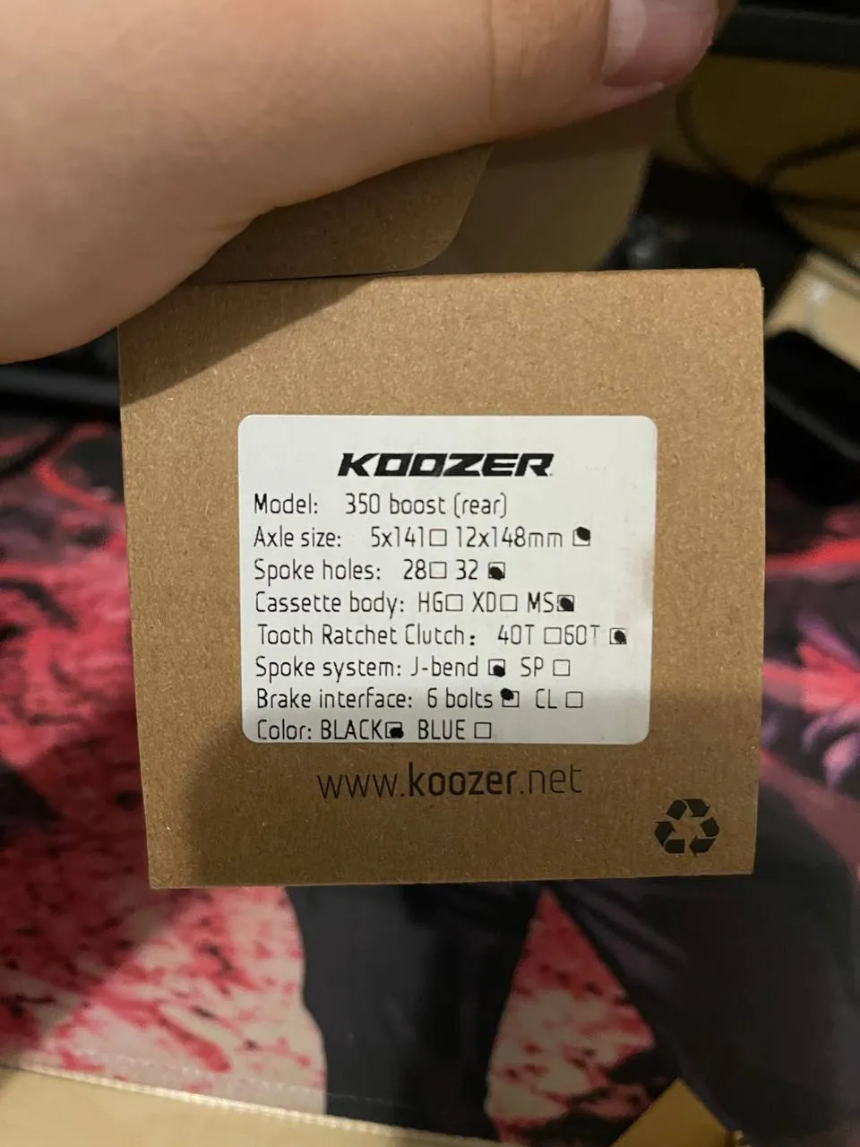 Втулка задня KOOZER 350 MTB Boost 148×12 фото 3
