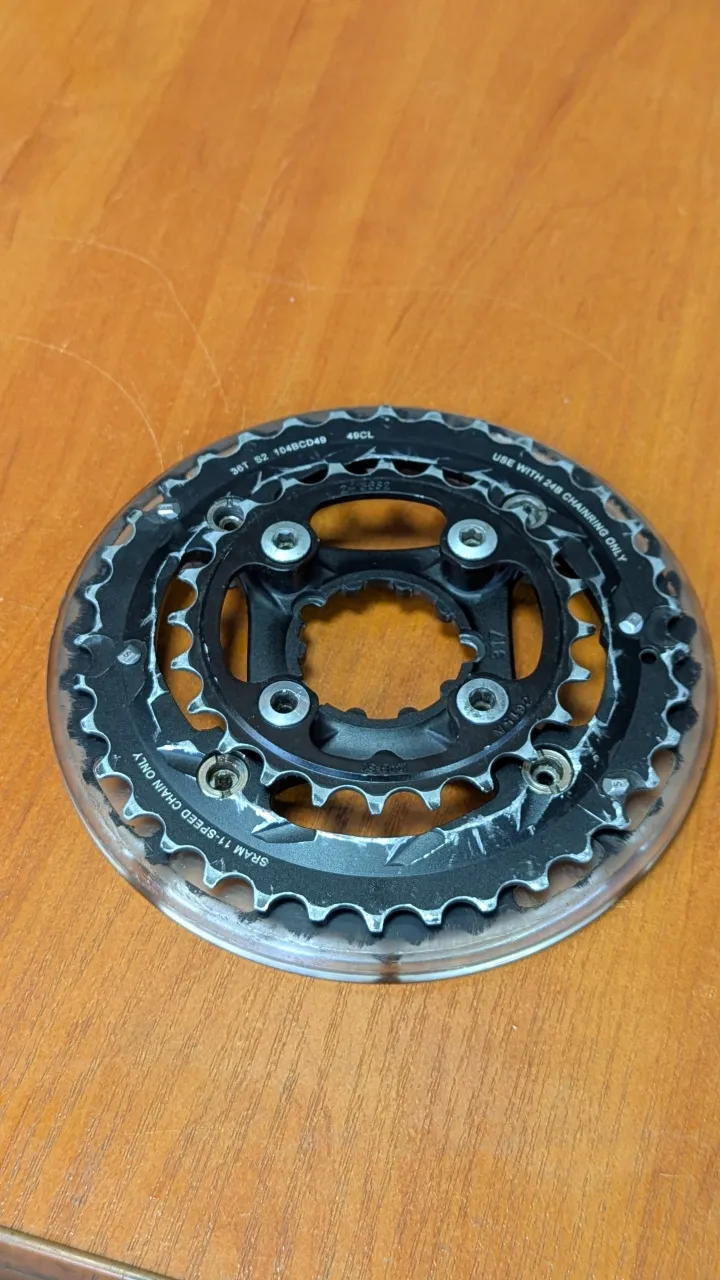 SRAM pavuk Direct Mount 3-bolt + зірки 2x11 + рокрінг Gamut фото 1
