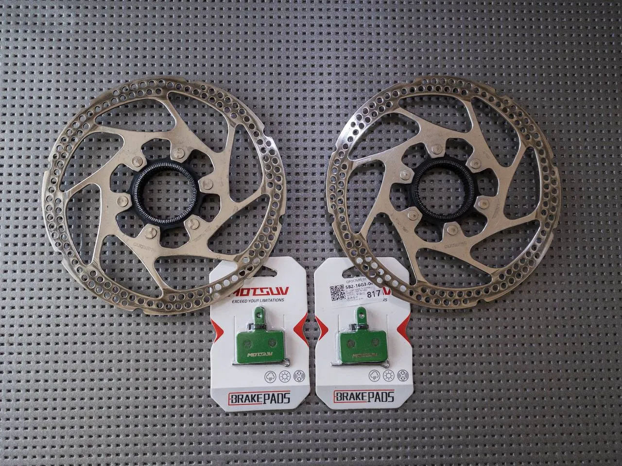 Shimano SM-RT63 ротори 160 мм + Motsuv колодки + Oval Concept винос та ексцентрики та ін. фото 2