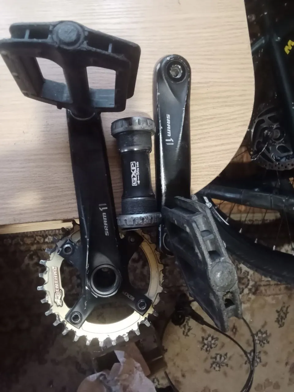 Шатуны SRAM X1 GXP + зірочка Renthal + касета SRAM GXP фото 1