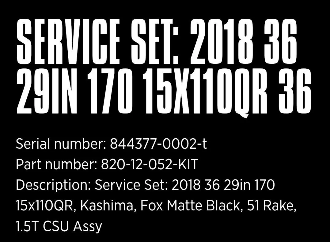 Передня вилка FOX 36 CSU Kashima 29" 170 мм фото 4