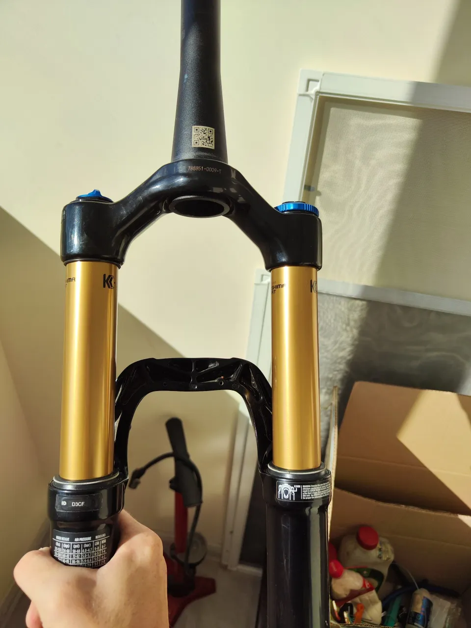 Вилка Fox Factory 34 130mm Fit Grip 2 Kashima 29" фото 3